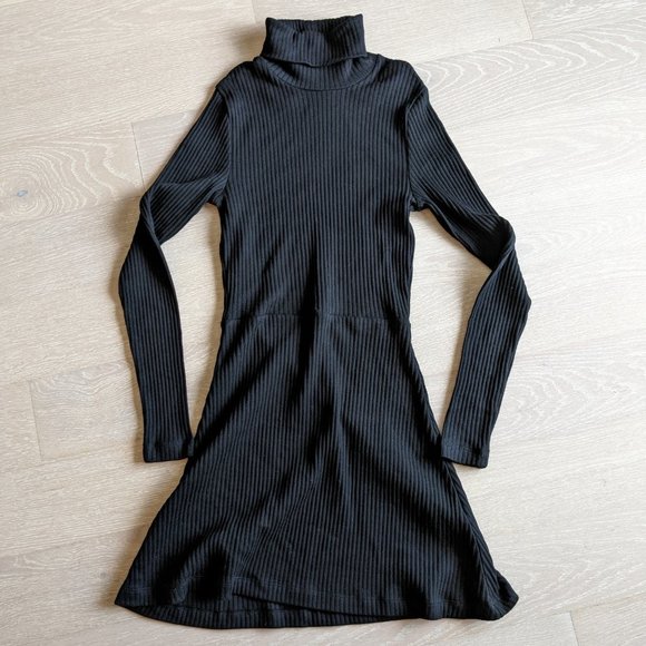 Kotn Black Ribbed Turtleneck Dress - Picture 2 of 4